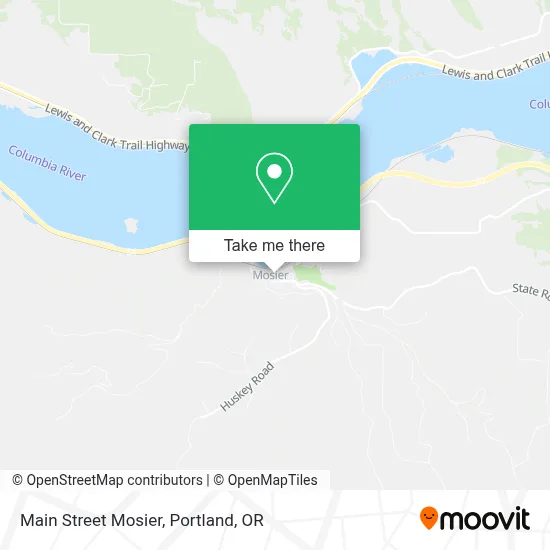 Main Street Mosier map
