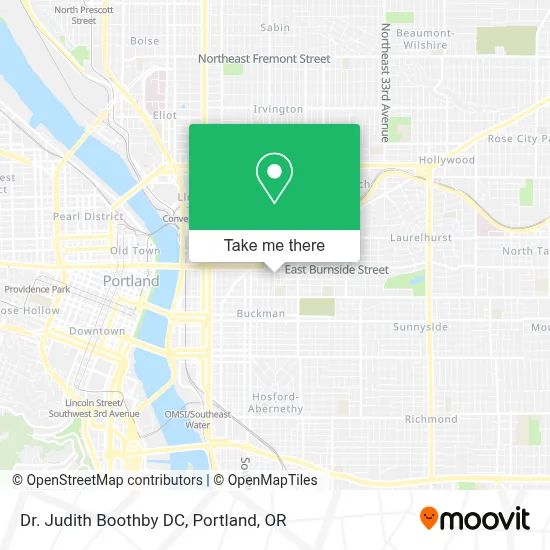 Dr. Judith Boothby DC map