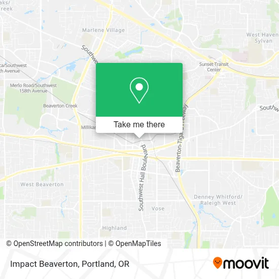 Impact Beaverton map