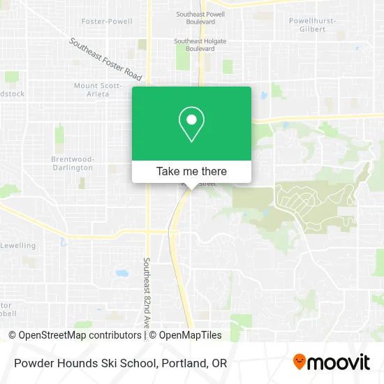 Powder Hounds Ski School map
