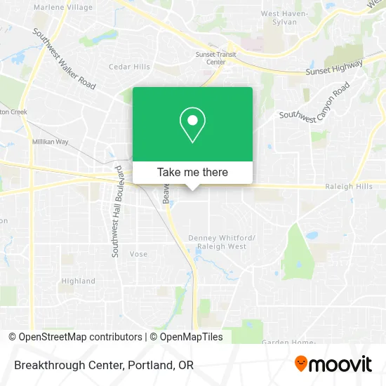 Breakthrough Center map
