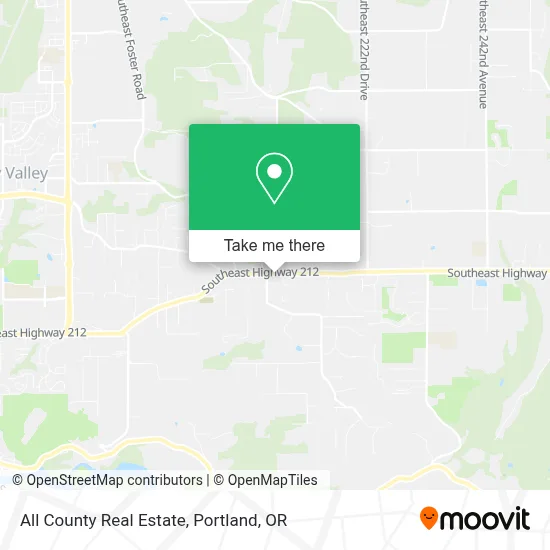All County Real Estate map