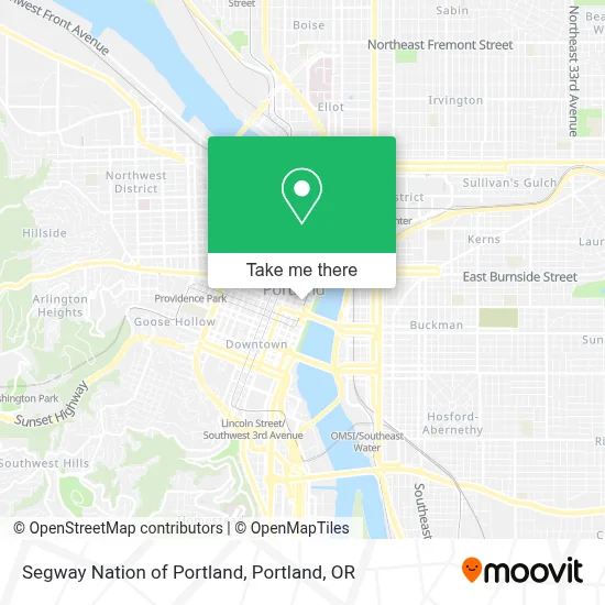 Segway Nation of Portland map