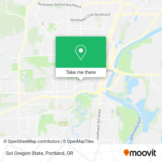 Sol Oregon State map