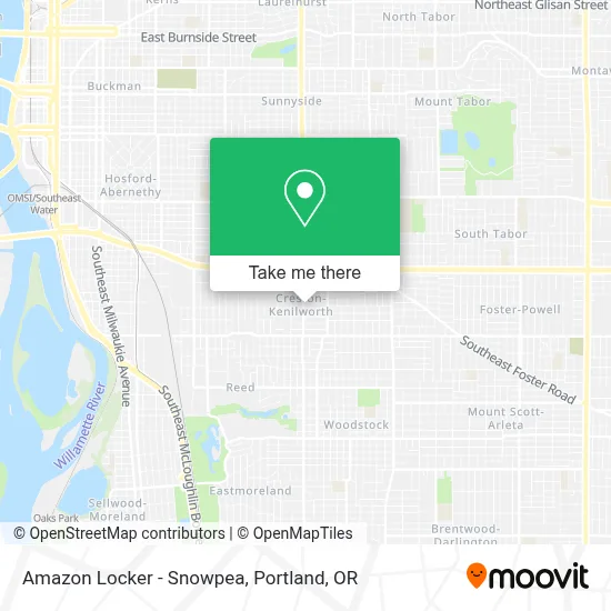 Amazon Locker - Snowpea map