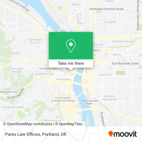Parks Law Offices map