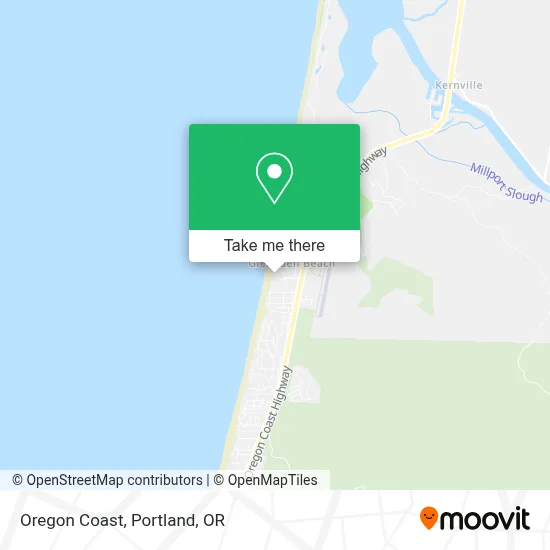 Oregon Coast map