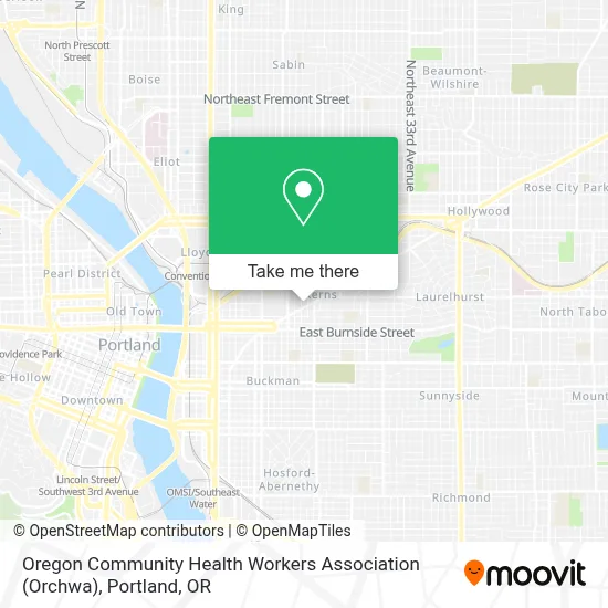 Oregon Community Health Workers Association (Orchwa) map