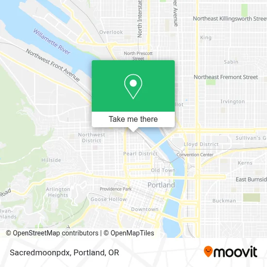 Sacredmoonpdx map