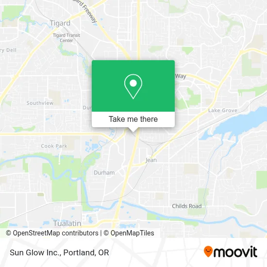 Sun Glow Inc. map