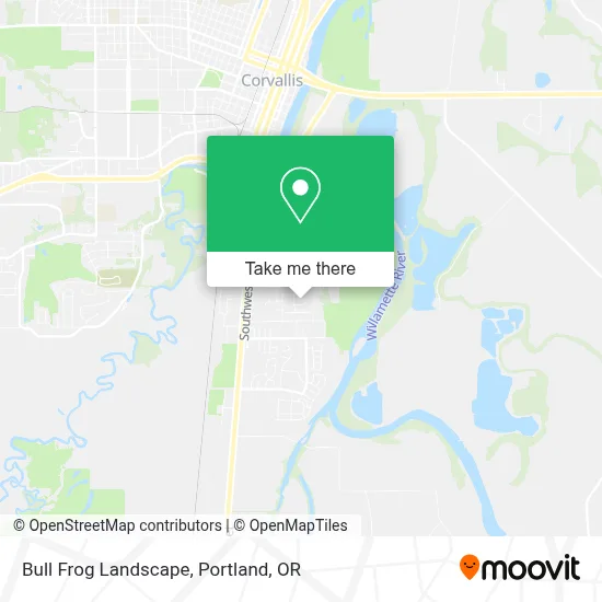 Bull Frog Landscape map