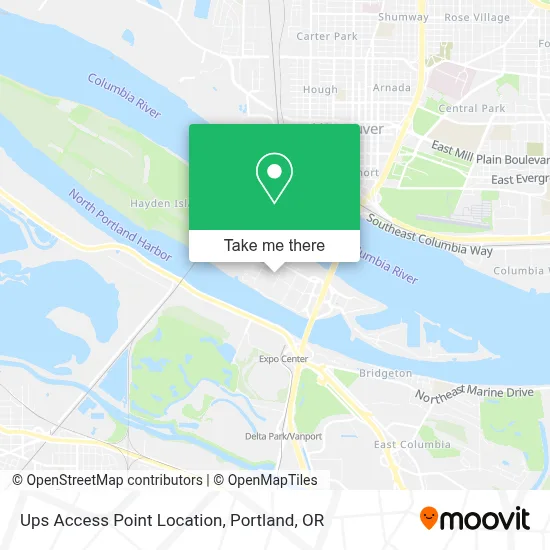 Ups Access Point Location map