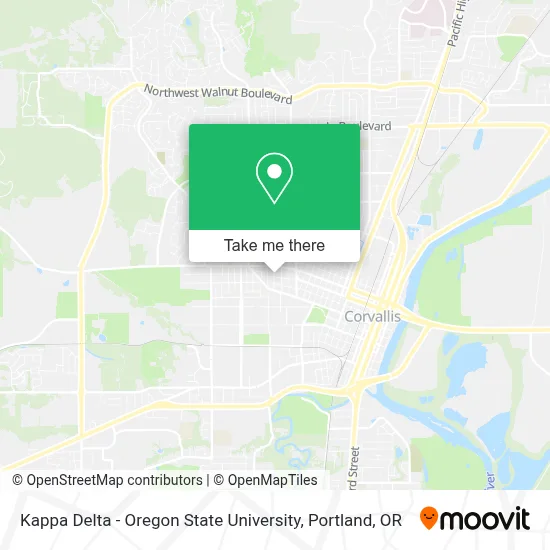 Kappa Delta - Oregon State University map