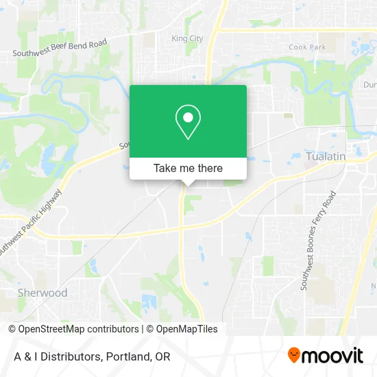 A & I Distributors map