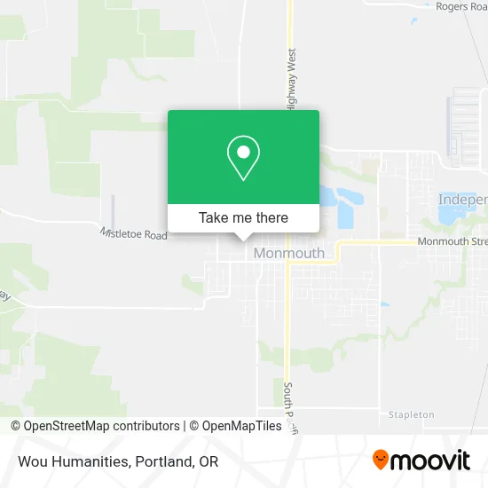 Wou Humanities map