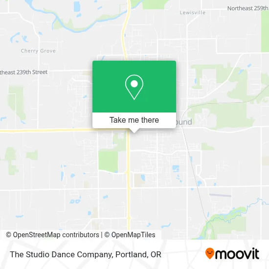 The Studio Dance Company map