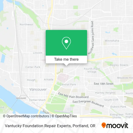 Vantucky Foundation Repair Experts map