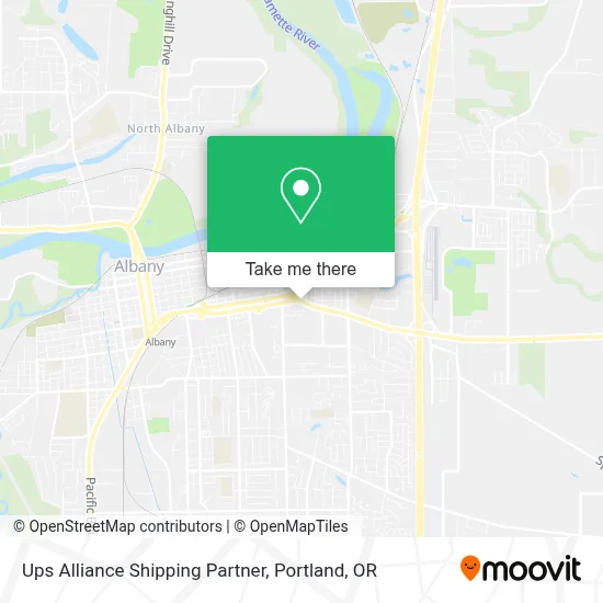 Ups Alliance Shipping Partner map