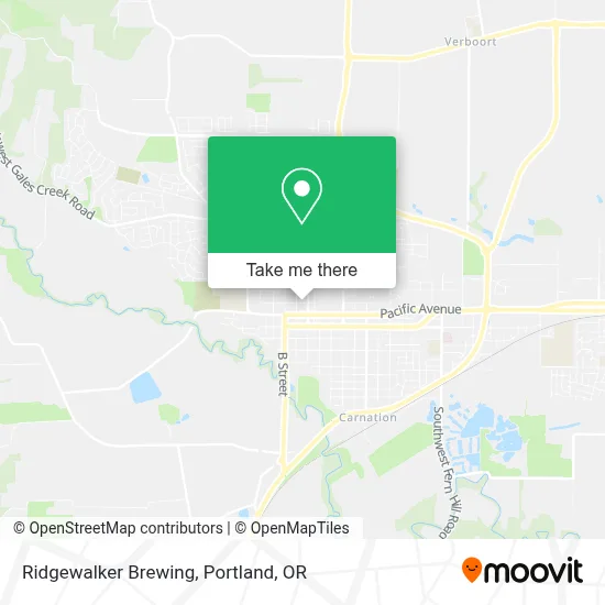 Ridgewalker Brewing map