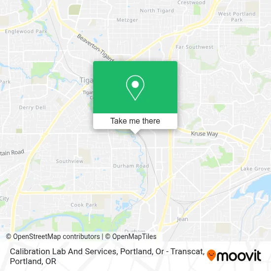 Calibration Lab And Services, Portland, Or - Transcat map