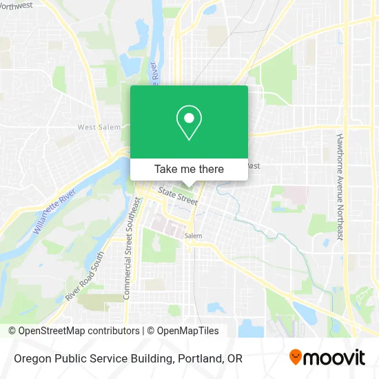 Oregon Public Service Building map