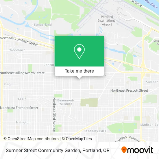 Sumner Street Community Garden map