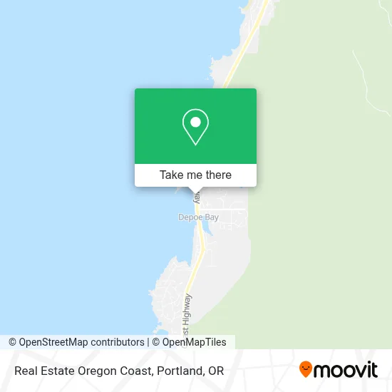 Real Estate Oregon Coast map