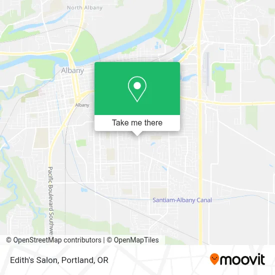 Edith's Salon map