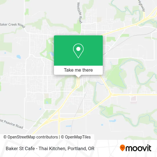 Baker St Cafe - Thai Kitchen map
