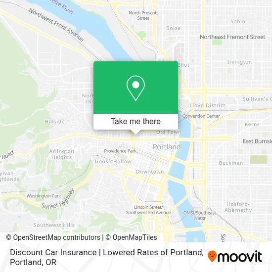 Discount Car Insurance | Lowered Rates of Portland map