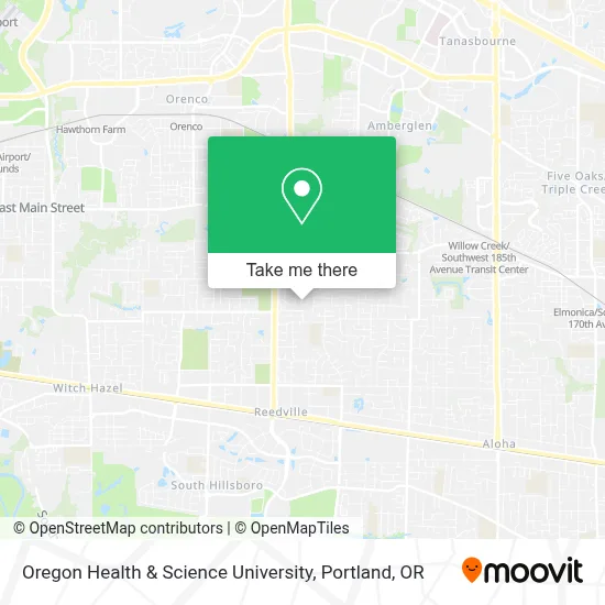 Oregon Health & Science University map