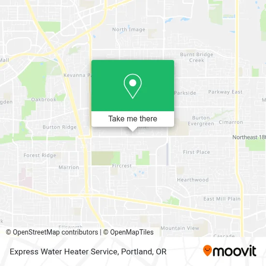 Express Water Heater Service map