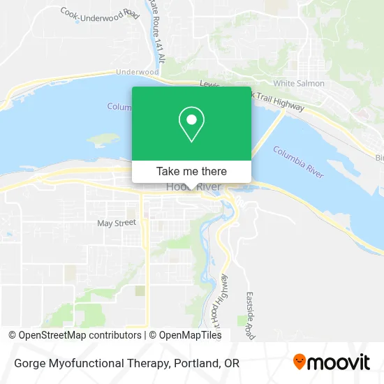 Gorge Myofunctional Therapy map