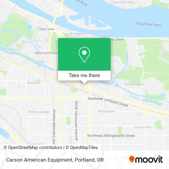 Carson American Equipment map