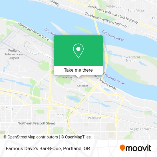 Famous Dave's Bar-B-Que map