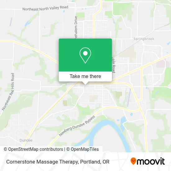 Cornerstone Massage Therapy map
