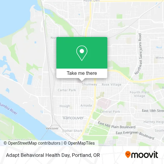 Adapt Behavioral Health Day map