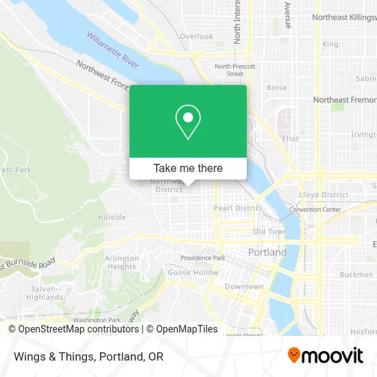 Wings & Things map