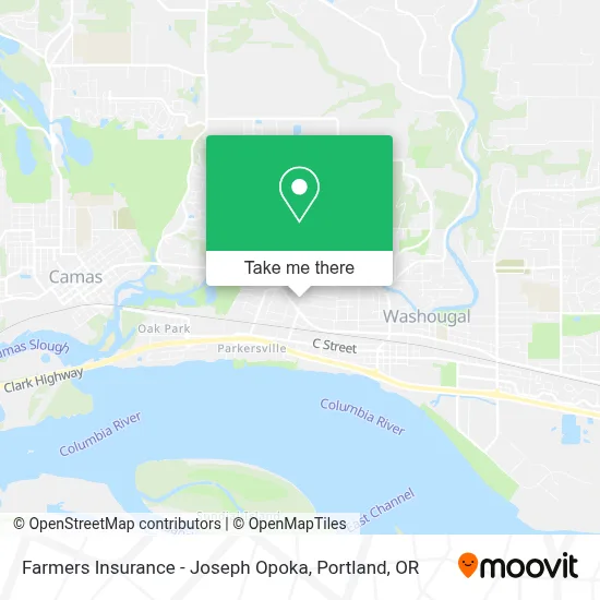Farmers Insurance - Joseph Opoka map