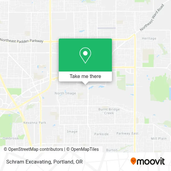 Schram Excavating map