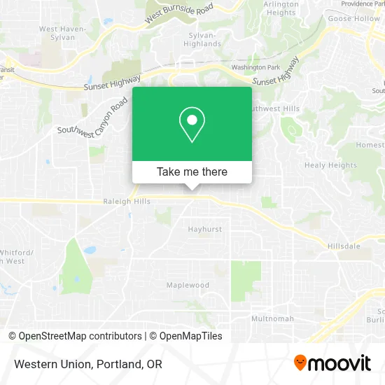 Western Union map
