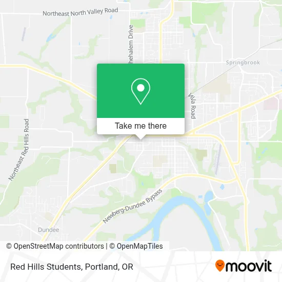 Red Hills Students map