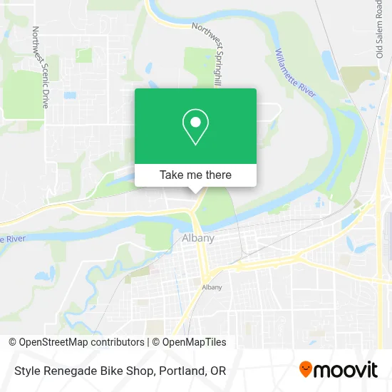 Style Renegade Bike Shop map