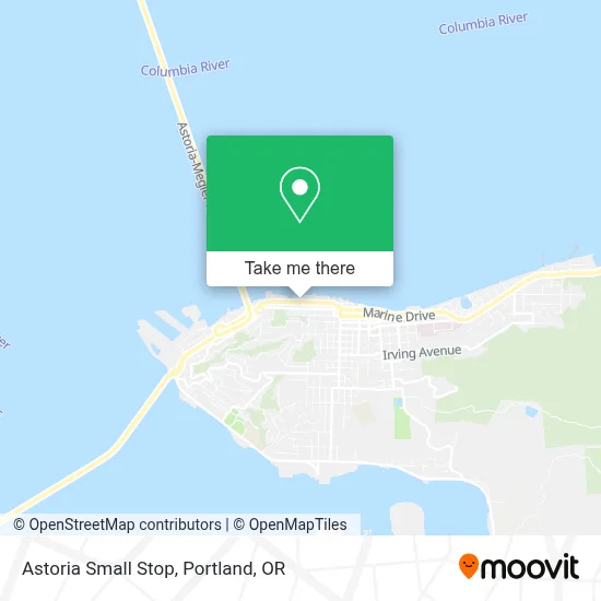 Astoria Small Stop map