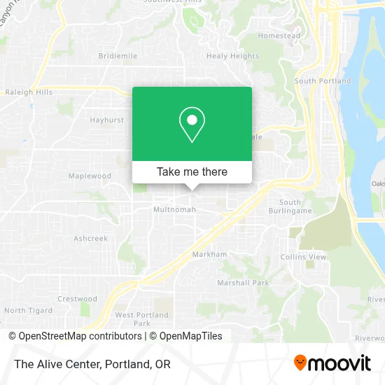 The Alive Center map