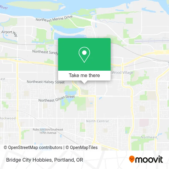 Bridge City Hobbies map