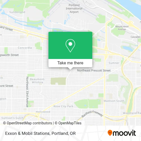 Exxon & Mobil Stations map