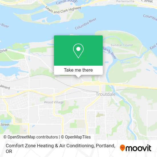 Comfort Zone Heating & Air Conditioning map