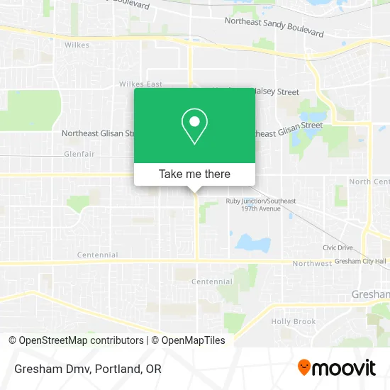 Gresham Dmv map