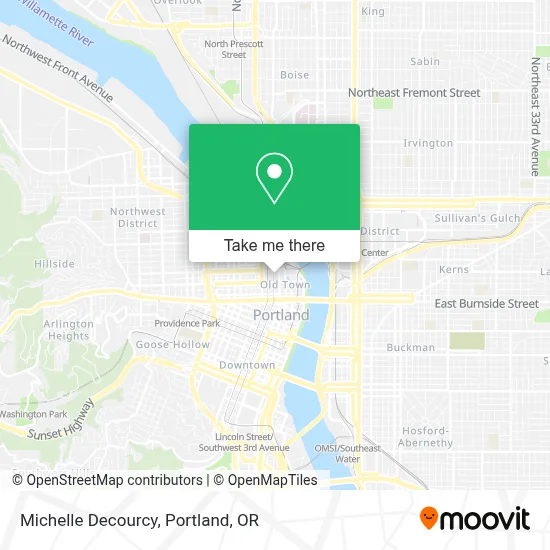 Michelle Decourcy map